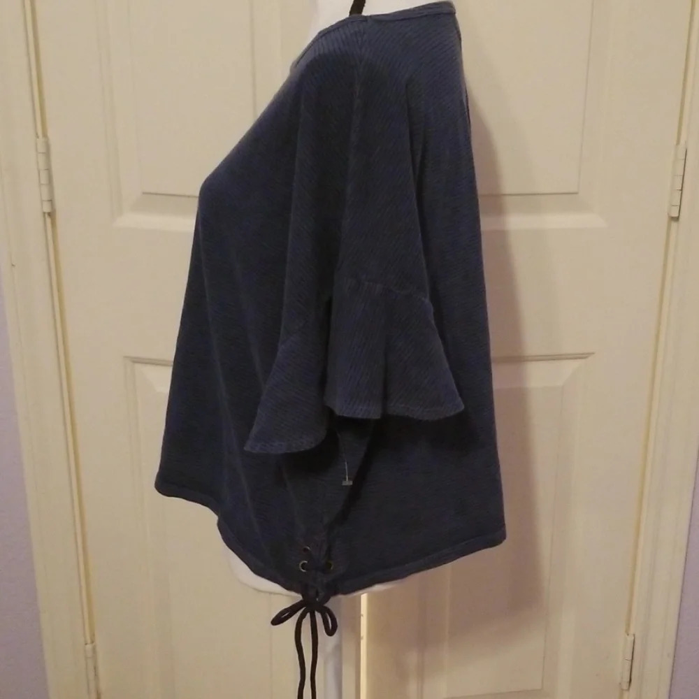 Lucky Brand Crop Top Shirt Side Ties L - Picture 2 of 8